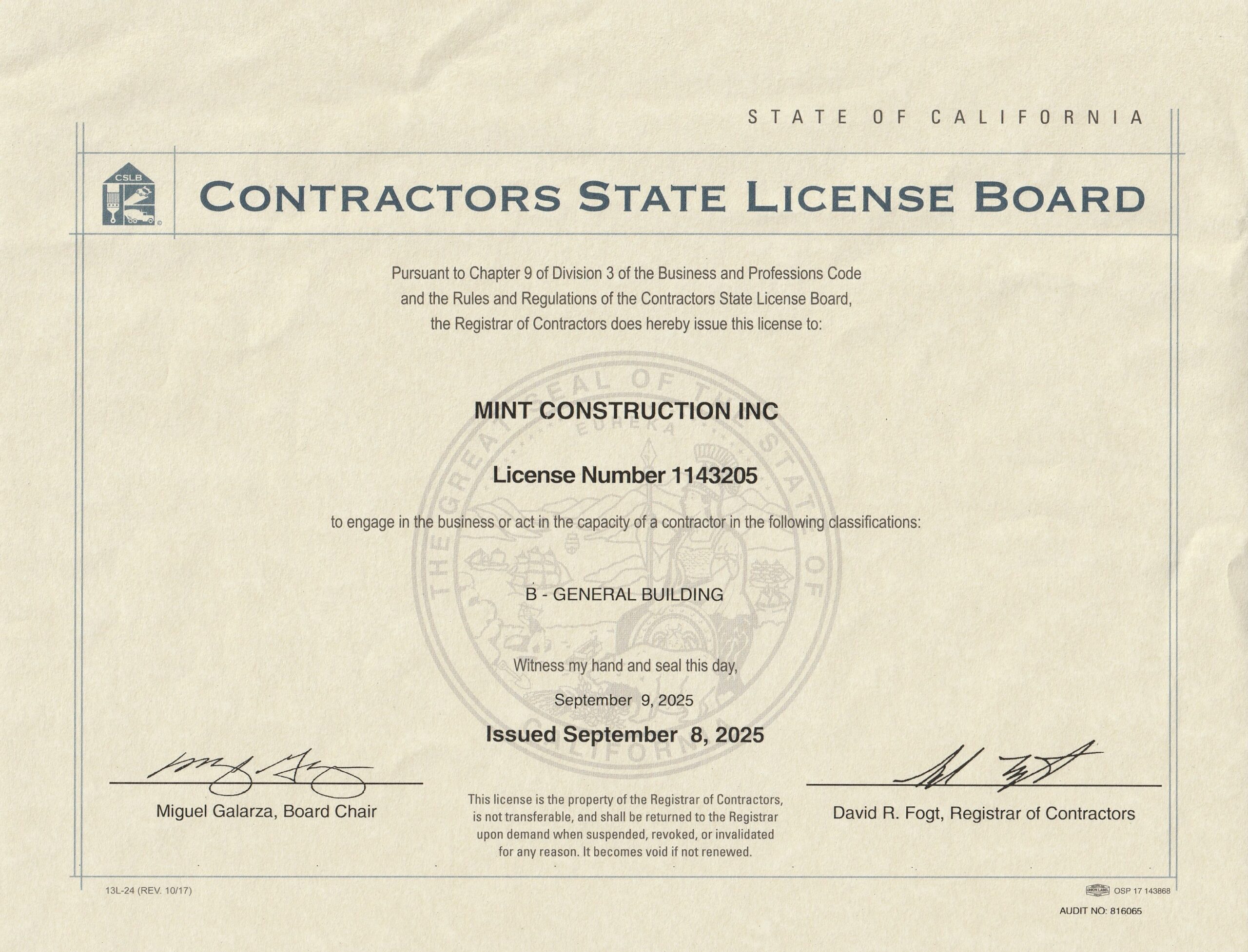 CSLB License